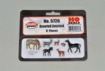 Ho Scale Model Power 5726 Assorted Livestock Figures (8 Pieces). Fixed Price $6.50.