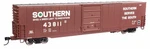 Walthers Mainline Southern #43811 60' Auto Parts Boxcar Single Door Green Light. Fixed Price $29.99.