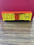 Vtg Ho "durango Kc" Livestock Cattle Freight Train Car 40394 Yellow & Orange. Fixed Price $5.00.