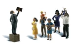 Woodland Scenics Ho Scale People Sermon The Crate A1925. Fixed Price $16.08.