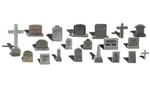 Woodland Scenics Tombstones Ho Train Figures A1856. Fixed Price $19.49.