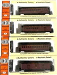 Con-cor Ho Scale Pennsylvania Railway Combine/baggage/coach 1 & 2 Lot Of 4). Fixed Price $70.36.