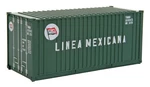 Walthers Scenemaster Ho Scale Model Of Linea Mexicana 20' Corrugated Containe.... Fixed Price $17.60.
