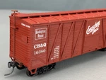 Accurail 4214 40 O.b. Boxcar W/steel Ends Cb&q #16380 Rtr *2 HO4322. Fixed Price $19.71.