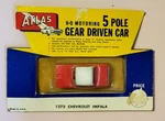 Rare Nm Vintage Atlas 1962 Chevrolet Impala #1275 Ho Slot Car Pole Gear Driven. Fixed Price $99.00.