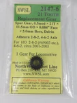 Northwest Short Line Nwsl 2147-6 Replacement Axle Gear For Athearn 2-8-2 & 4-6-2. Fixed Price $14.95.