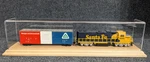 18" Long Ho Scale Model Train Display Case, Beechwood Base Excellent Quality-new. Fixed Price $59.99.