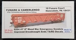 Funaro F&c 6264 T&no 41'-6" Wood War Emergency Gondola Sp Texas New Orleans. Fixed Price $44.95.