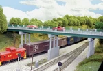Rix (ho-scale) #628-0123 Wrought Iron 150' Highway Overpass Kit Nib. Fixed Price $39.95.