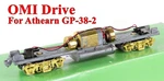 Overland Models Ho Brass Drive System For Athearn GP-38-2 W/medium Fuel Tank. Fixed Price $85.00.