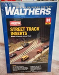 Walthers Cornerstone 933-3140 Street Track Insert Kit 58" Of Straights Etc. Fixed Price $19.95.