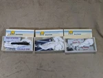 Walthers 933-1405 1407 1403 3-PACK Ho Van Trailers Santa Fe Wabash Mid States. Fixed Price $44.49.
