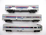 Ho 3-RAIL Marklin 3-CAR Amtrak Phase 1 Passenger Set From 43600. Fixed Price $150.00.