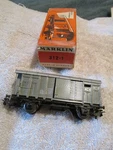 Excellent Vintage Marklin 312/1 Ho Train Rr Grey Freight Box Car W/ Original. Fixed Price $32.55.