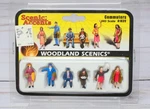 Woodland Scenics Accents A1839, Commuters, Passengers Waiting, Ho Scale. Fixed Price $9.95.