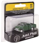 Ho Scale Woodland Scenics JP5590 Just Plug Lighted Green Pickup Truck. Fixed Price $25.49.