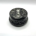 Van Bergh S. P. Co Quadruple Plate Repouse Silver Powder Box Circa 1890 's #201. Fixed Price $42.49.
