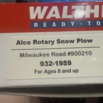 Walter Alco Rotery Snow Plow Ho Train. Fixed Price $110.00.