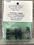Dan Kilgore Ho Scale #T-227B National-timken Trucks W/RP-25 Wheels Black 1 Pr. Fixed Price $9.59.