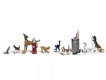 New Woodland Ho Scale Dogs & Cats Train Figures A1841. Fixed Price $20.38.
