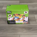 Electric Train Set, 80PCS Flexible 3D Gravity-defying Race Track, For Kids 3-8YR. Fixed Price $29.95.